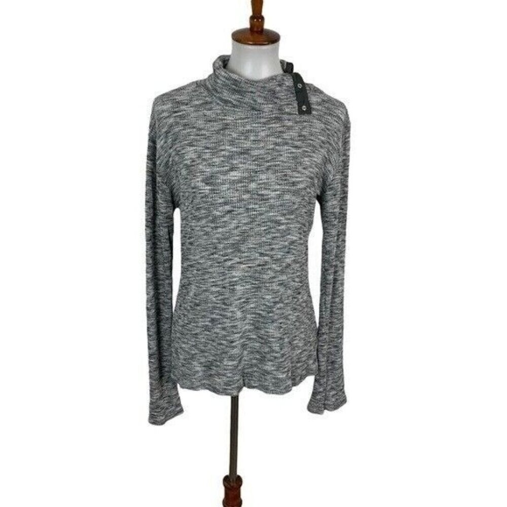 Dolan Left Coast Top XL Gray Soft Knit Cozy Long Sleeve Slouchy